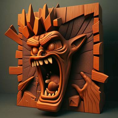 3D model Crash Bandicoot The Huge Adventure game (STL)